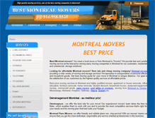 Tablet Screenshot of montrealeasymoving.com
